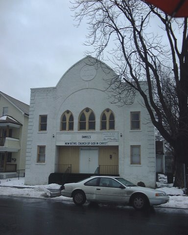 "Russiche Shul", 1924 Sons of Israel, 1321 Dwight St. North End Springfield. (Now a church)