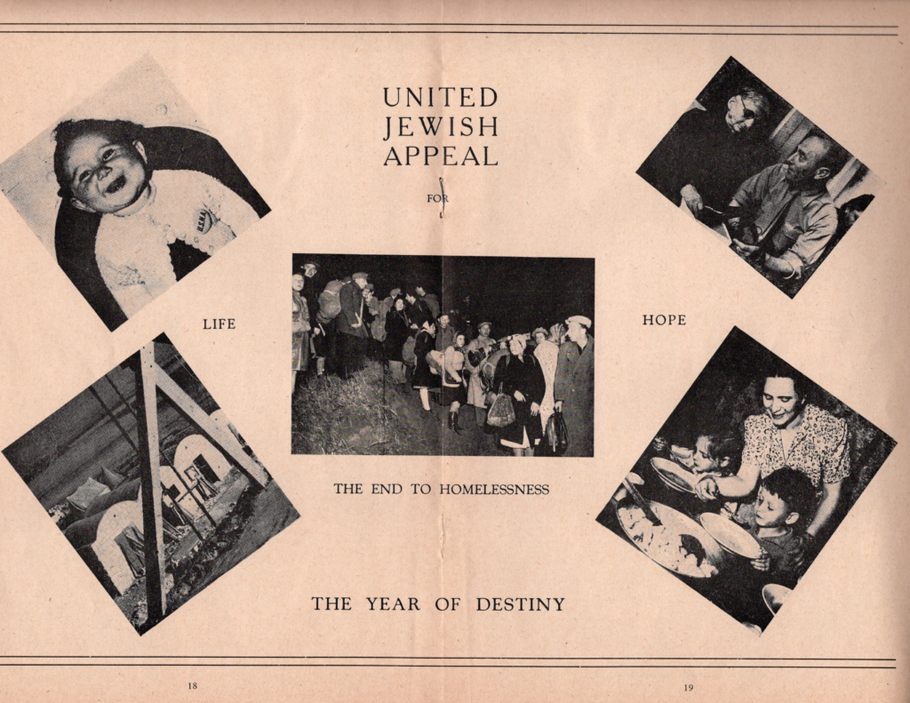 United Jewish Appeal - the Year of Destiny